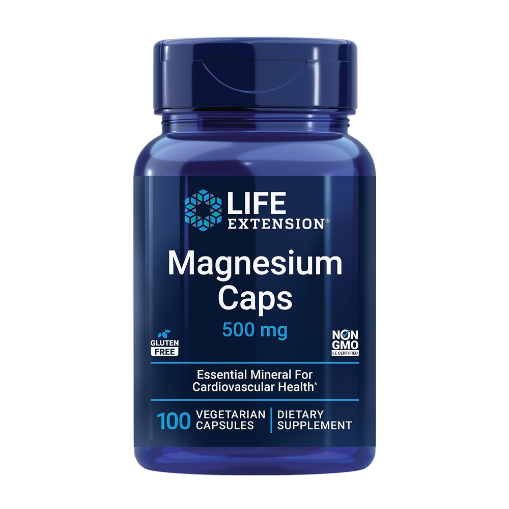 Magnesium Caps 500 mg, 100 vegetarian capsules