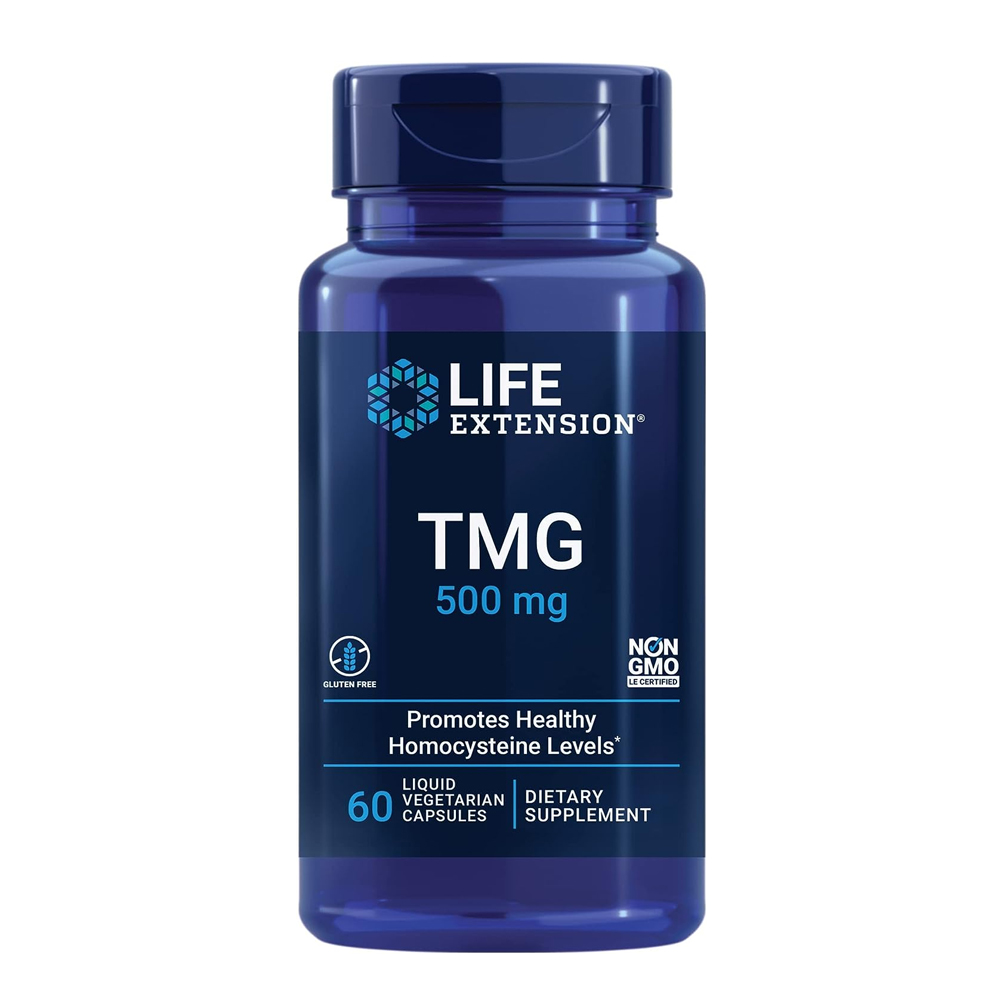 TMG 500 mg, 60 liquid vegetarian capsules