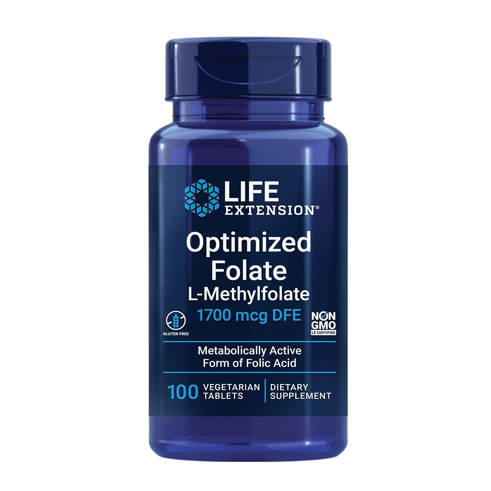 Optimized Folate 1700 mcg DFE, 100 vegetarian tablets