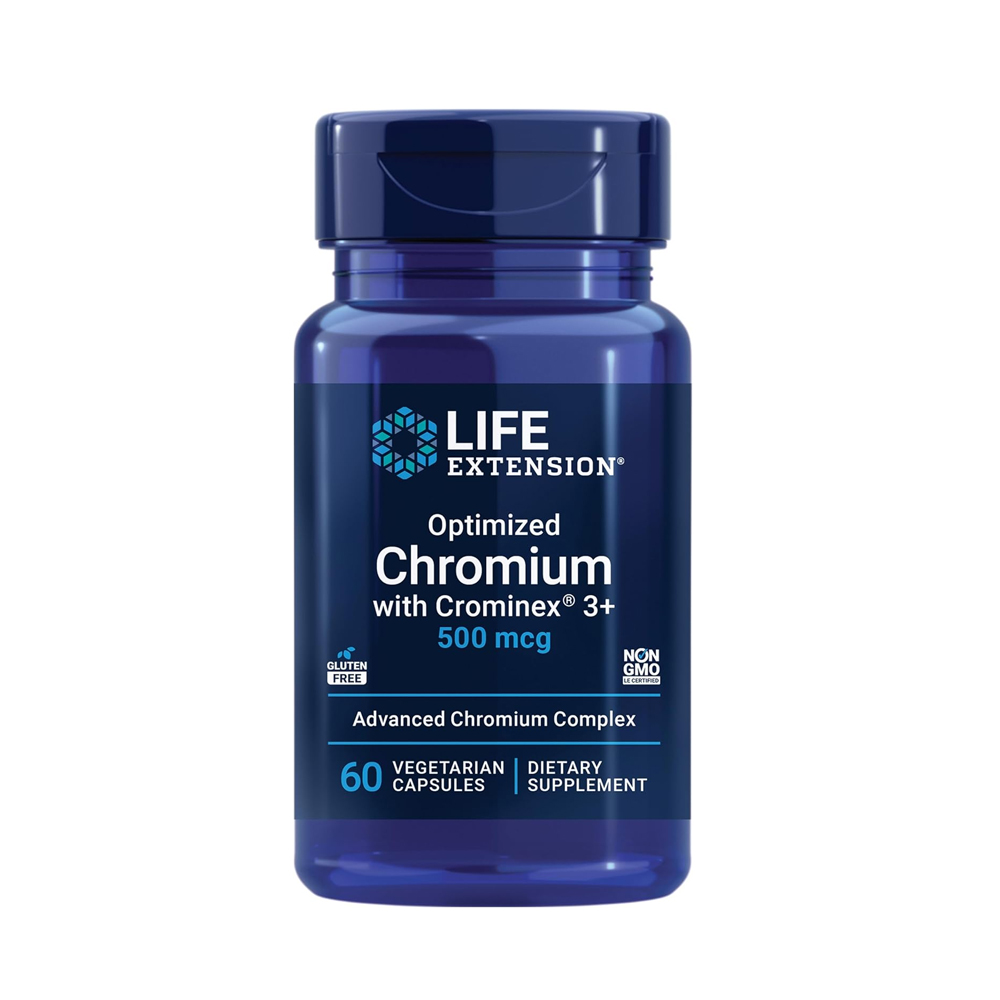 Optimized Chromium with Crominex® 3+ 500 mcg, 60 vegetarian capsules