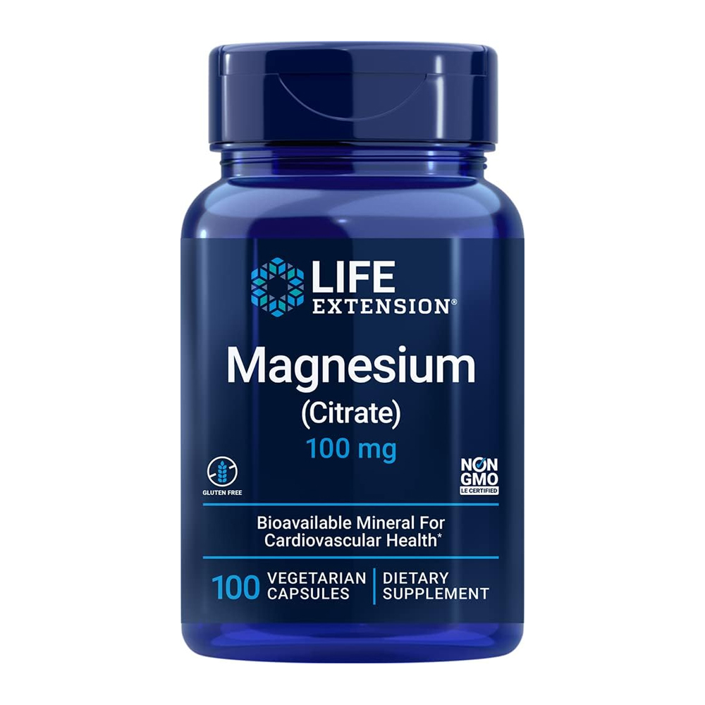 Magnesium (Citrate) 100 mg, 100 vegetarian capsules