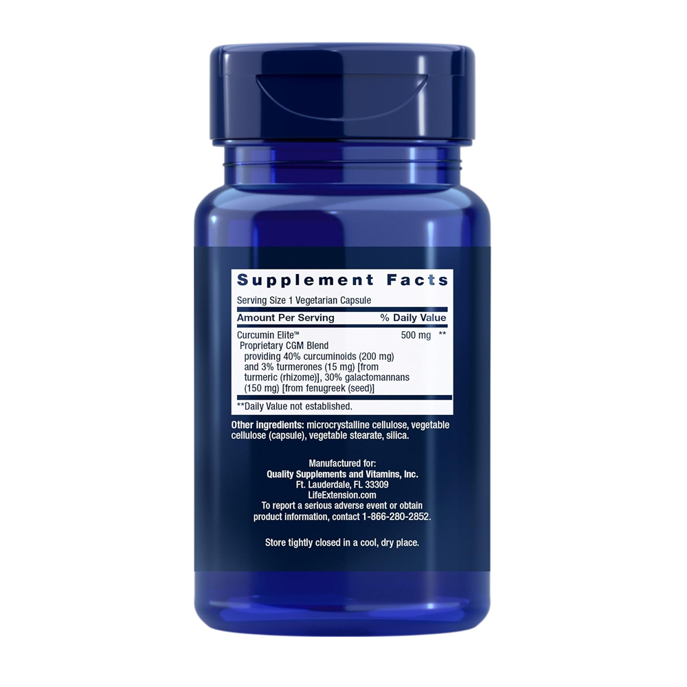 Curcumin Elite™ Turmeric Extract 60 vegetarian capsules - 이미지 2