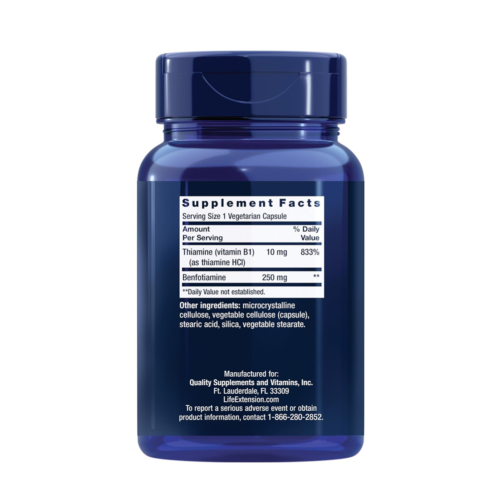 Mega Benfotiamine 250 mg, 120 vegetarian capsules - 이미지 2