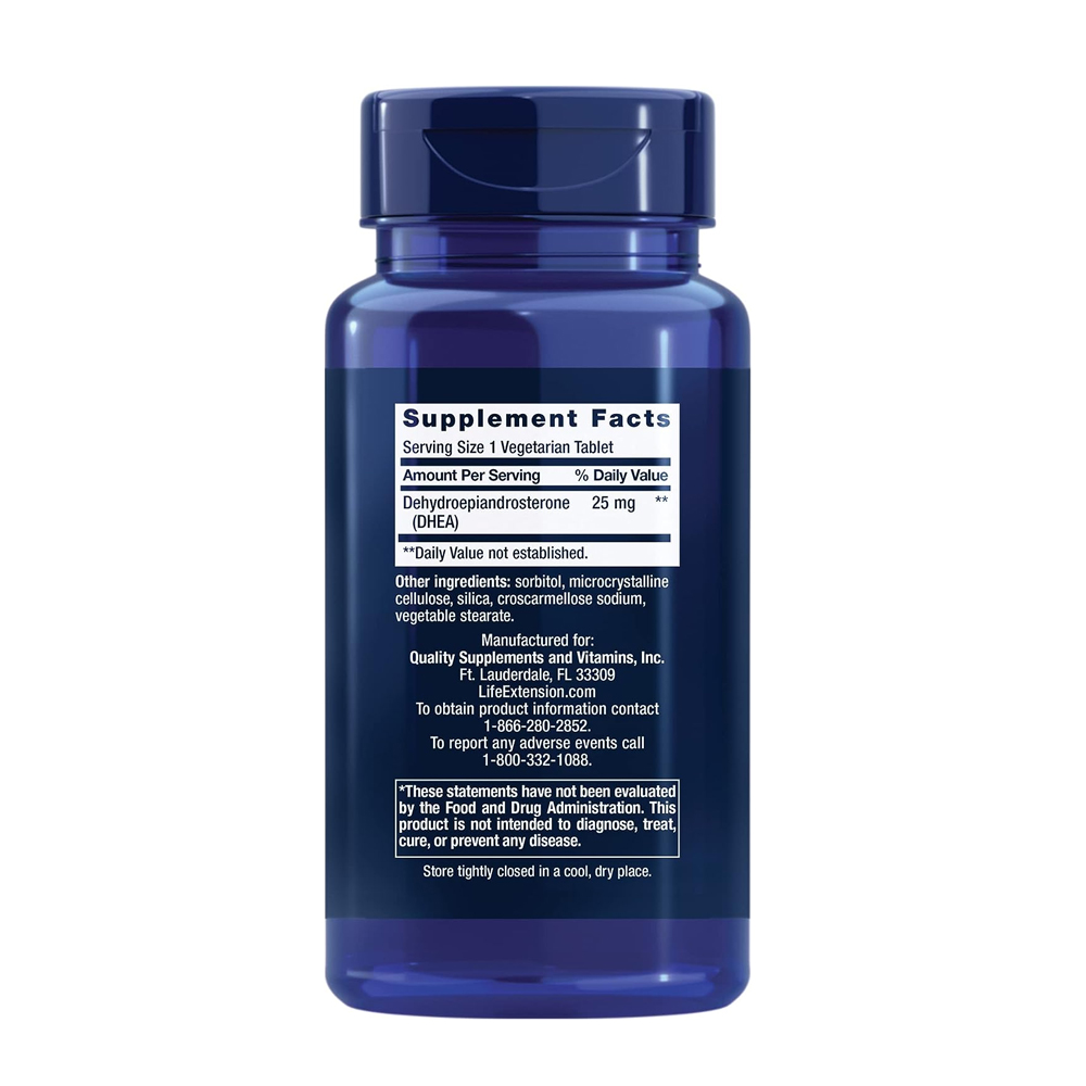 DHEA 25 mg, 100 capsules - 이미지 2