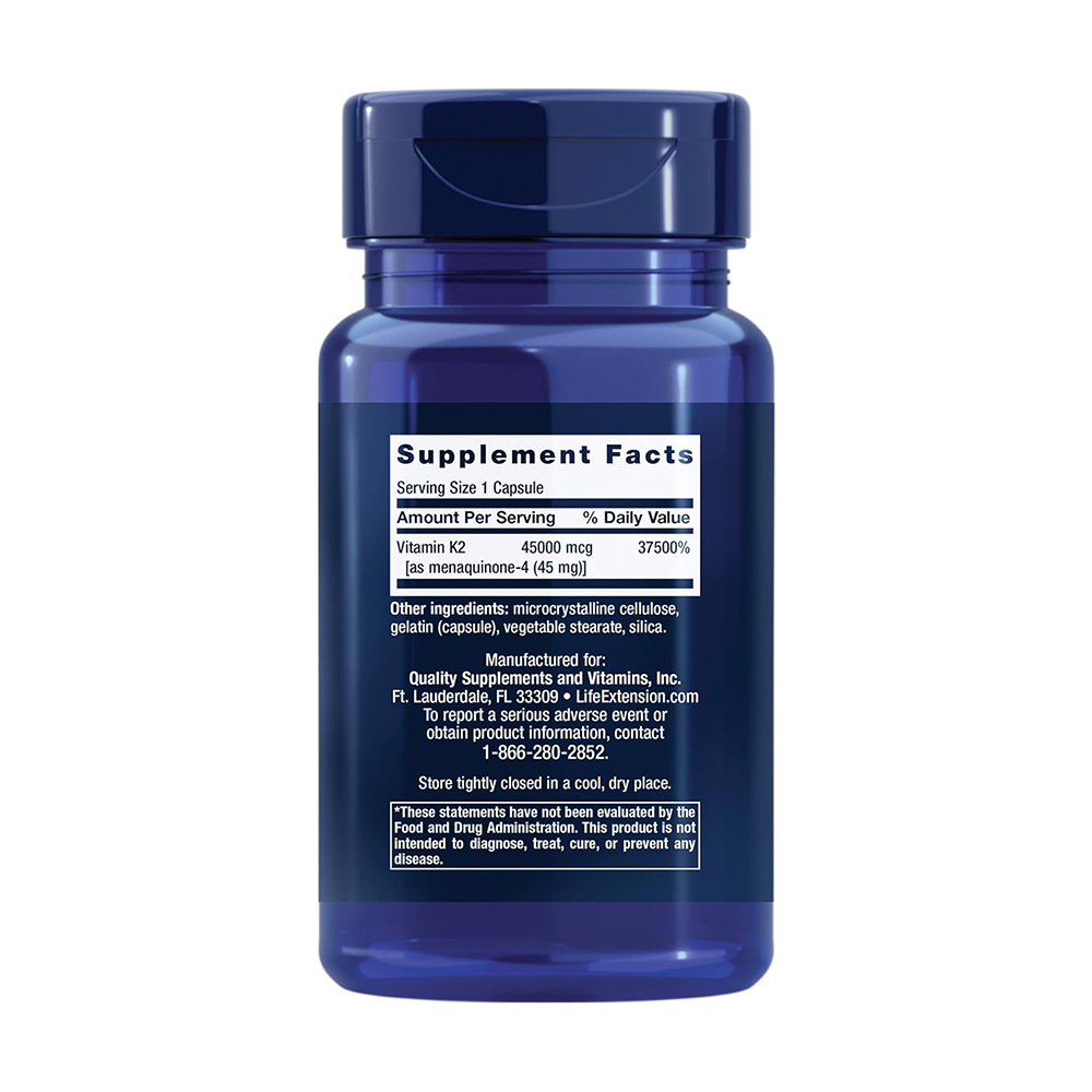 Mega Vitamin K2 45000 mcg (45 mg), 30 capsules - 이미지 2
