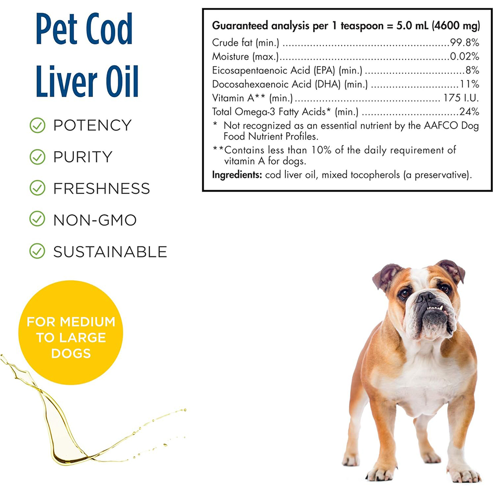 Nordic Naturals Pet Cod Liver Oil 8oz - 이미지 2