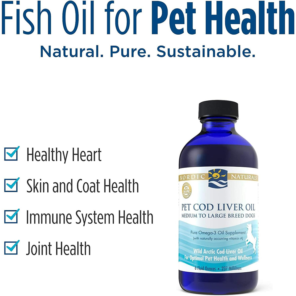 Nordic Naturals Pet Cod Liver Oil 8oz - 이미지 4