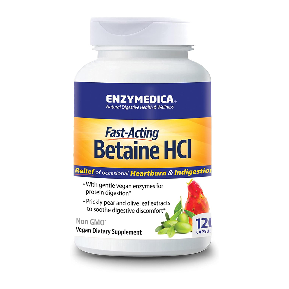 Enzymedica, Betaine HCl 120 Capsules