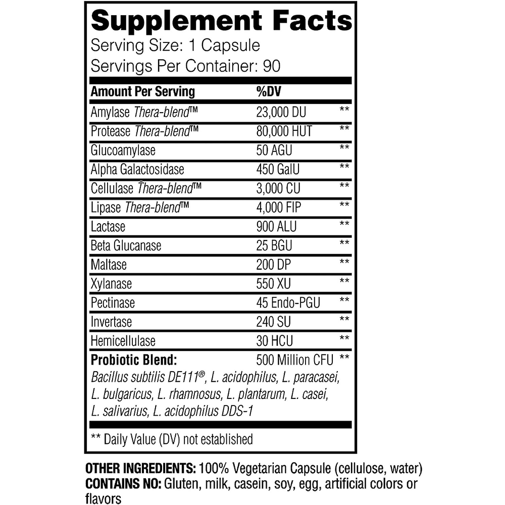 Digest Gold™ +PROBIOTICS 90caps - 이미지 2