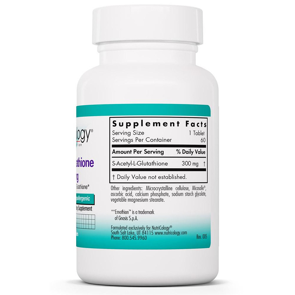 Acetyl-Glutathione 300 mg 60 Scored Tablets - 이미지 3