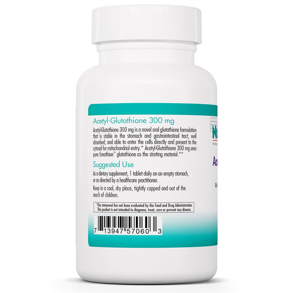 Acetyl-Glutathione 300 mg 60 Scored Tablets - 이미지 2